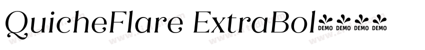 QuicheFlare ExtraBol字体转换